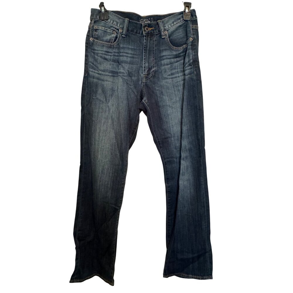 Lucky Brand Mens Handcrafted Regular Fit Dark Wash Denim Jeans Size 32/34
